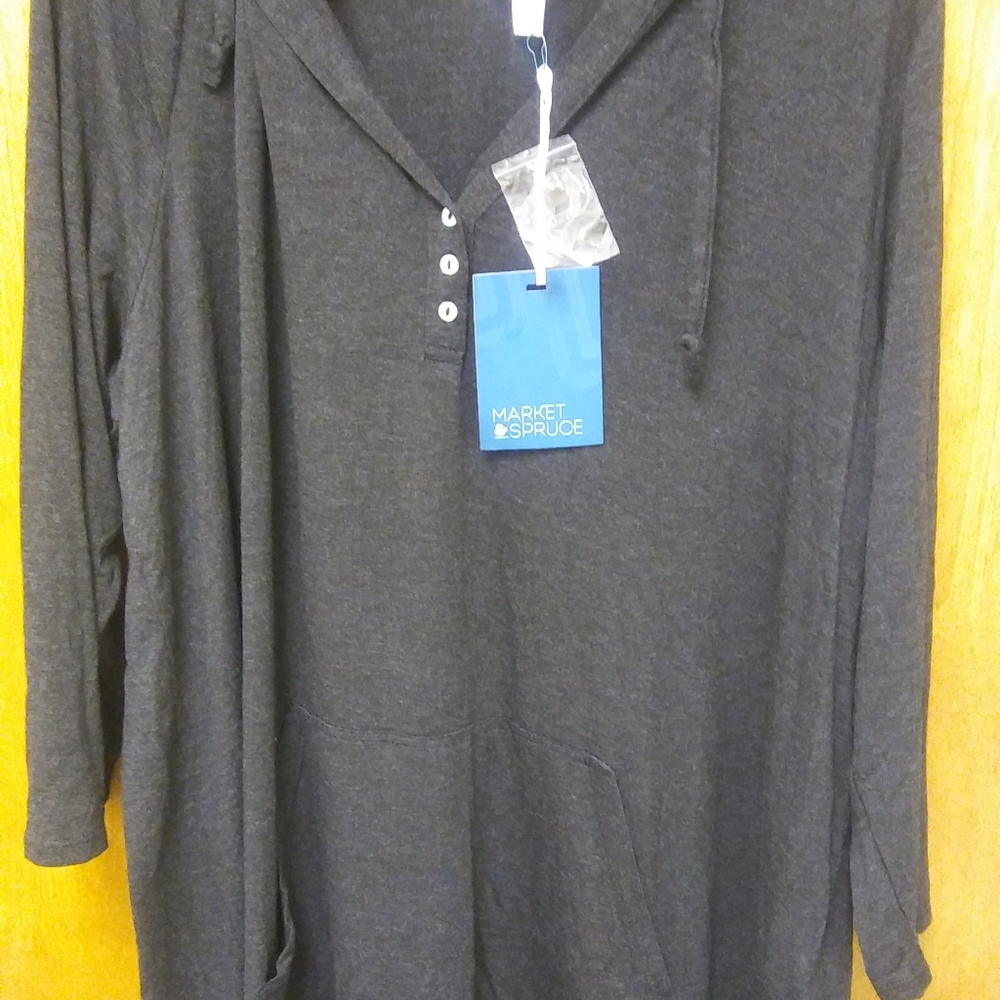 Hooded Henley Shirt